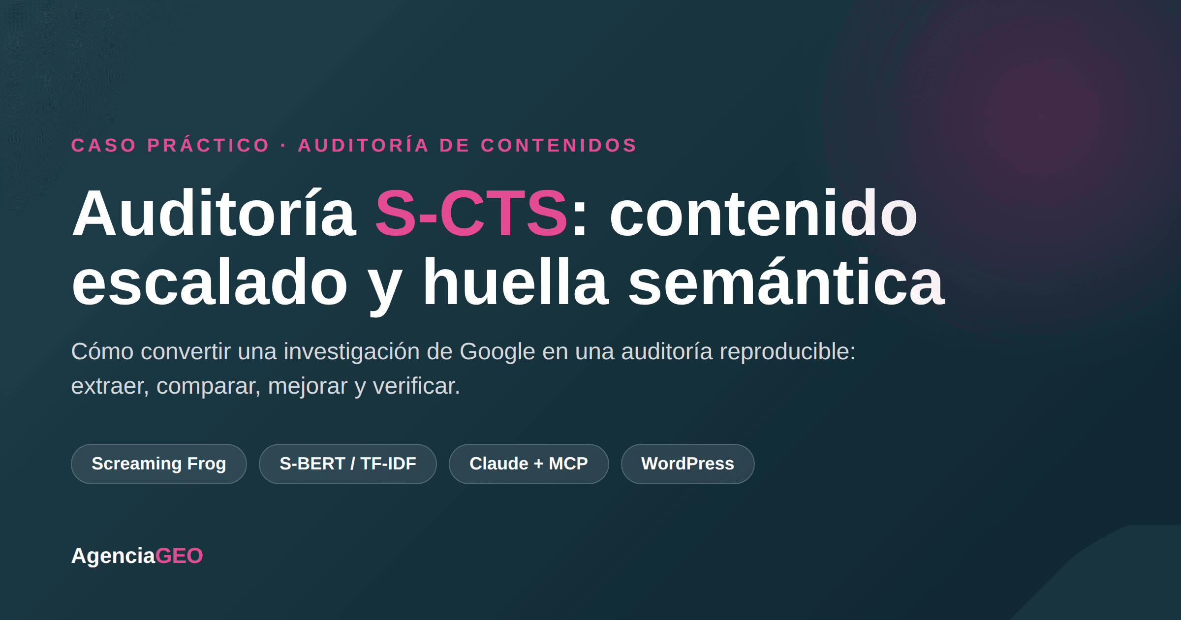 Auditoría S-CTS: riesgo de contenido escalado y huella semántica repetitiva
