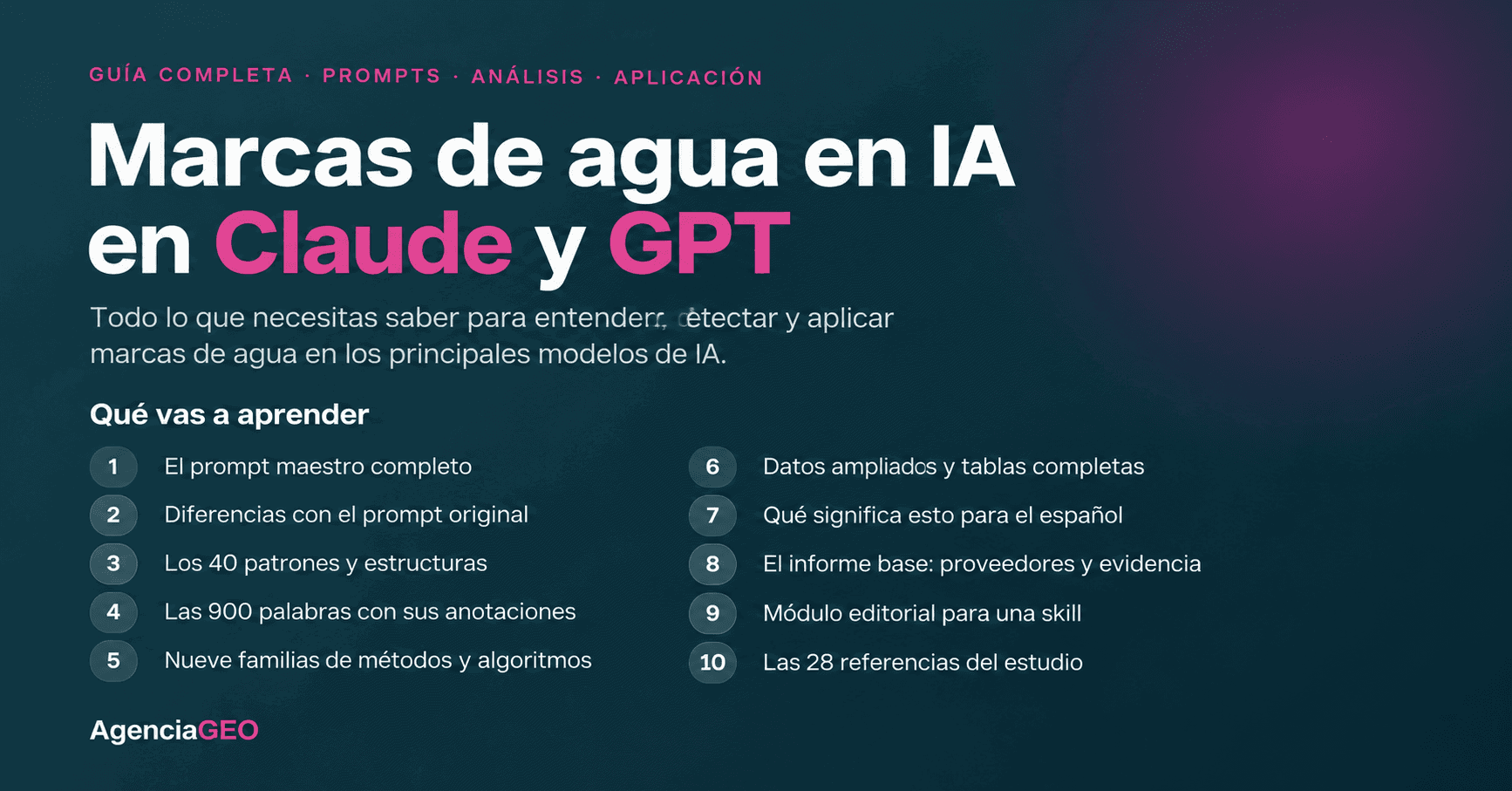 Marcas de agua en IA en Claude y GPT